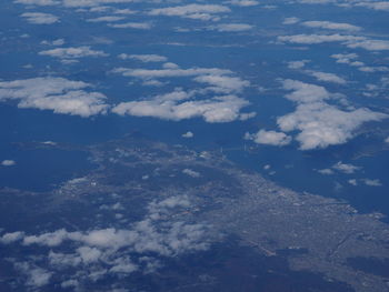 High angle view of cloudscape