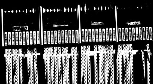 Full frame shot of railings