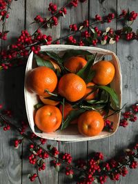 Close-up of fruits on table