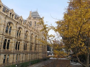 Low angle view of historic building against sky