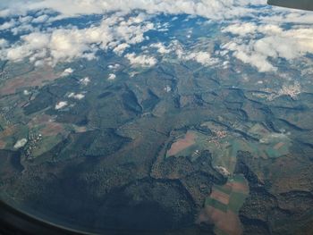 Aerial view of landscape against sky