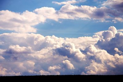 Low angle view of clouds in sky