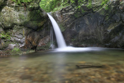 Nyznerov waterfalls on the siver brook, czech republic