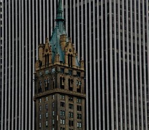 Low angle view of buildings in city