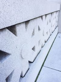 High angle view of staircase