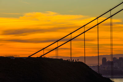 Scenic view of sunset against sky