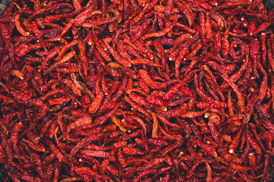 Full frame shot of red chili