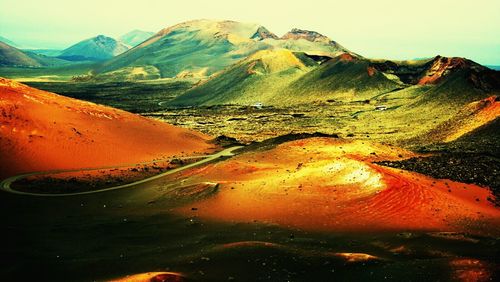 Scenic view of mountains