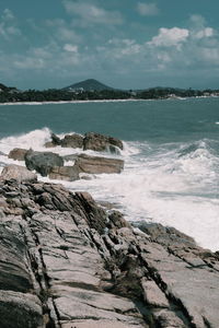 Scenic view of sea against sky