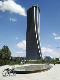 Skyscraper and bike 