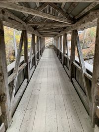 Interior of empty bridge