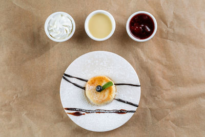 Directly above shot of coffee on table