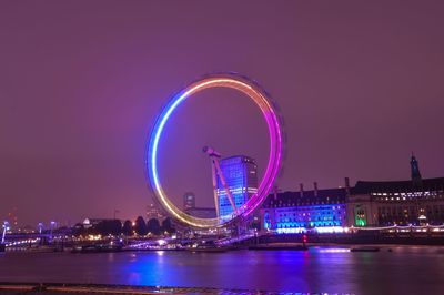 Ferris wheel at night