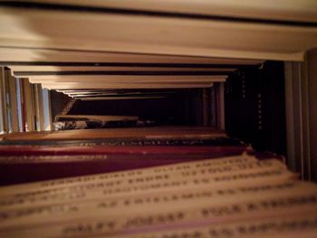 Close-up of piano keys