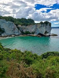 Scenic view of sea against sky