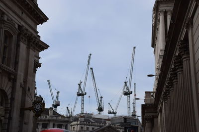 Low angle view of buildings against sky