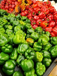 Fresh vegetables for sale at market stall