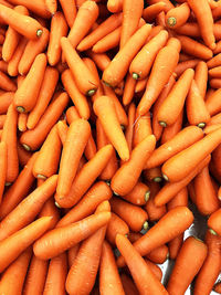 Full frame shot of carrot for sale at market stall