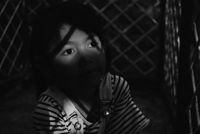 Close-up of girl looking away