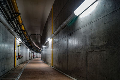 Interior of tunnel