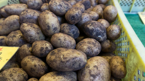 Close-up of roasted for sale in market