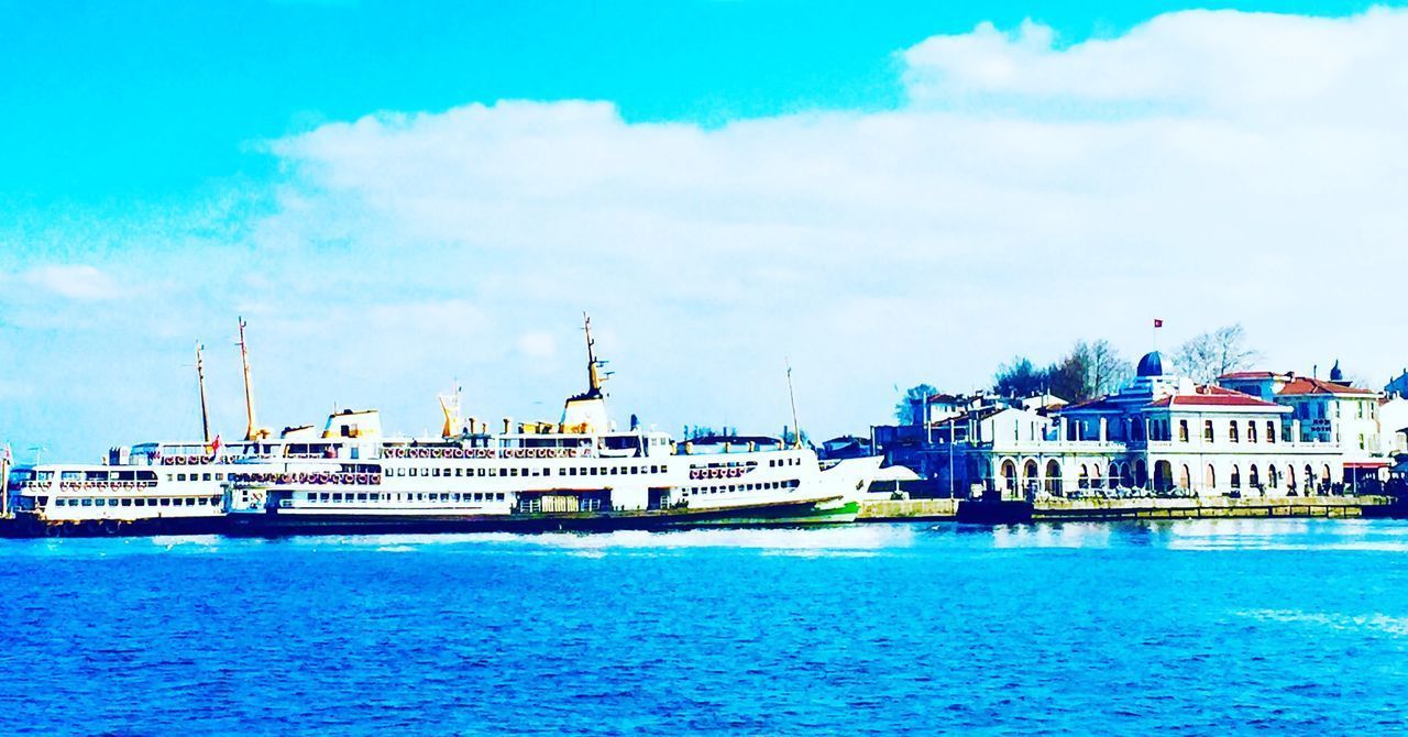 VIEW OF HARBOR AGAINST SKY