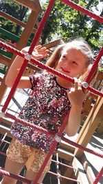 Portrait of cute girl in traditional clothing