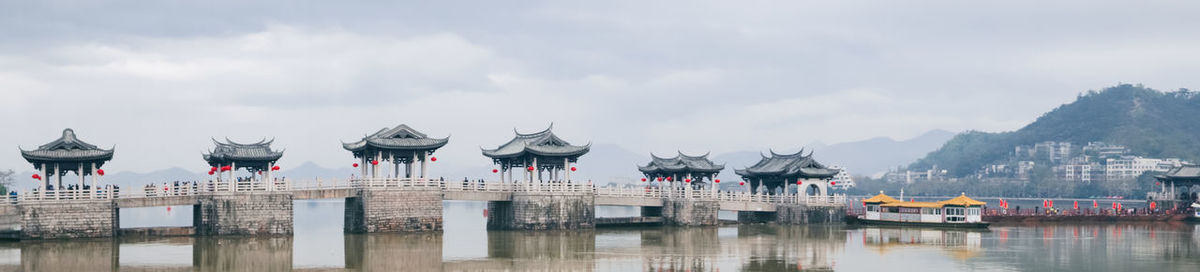 Panoramic view of guangji bridge against sky