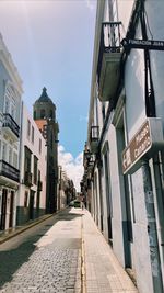 Street amidst buildings in city