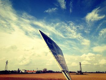 Low angle view of cloudy sky