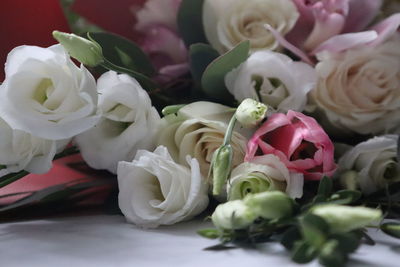 Close-up of rose bouquet