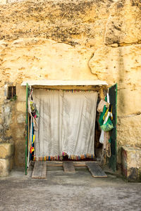 Clothes drying on clothesline