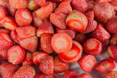 Full frame shot of strawberries