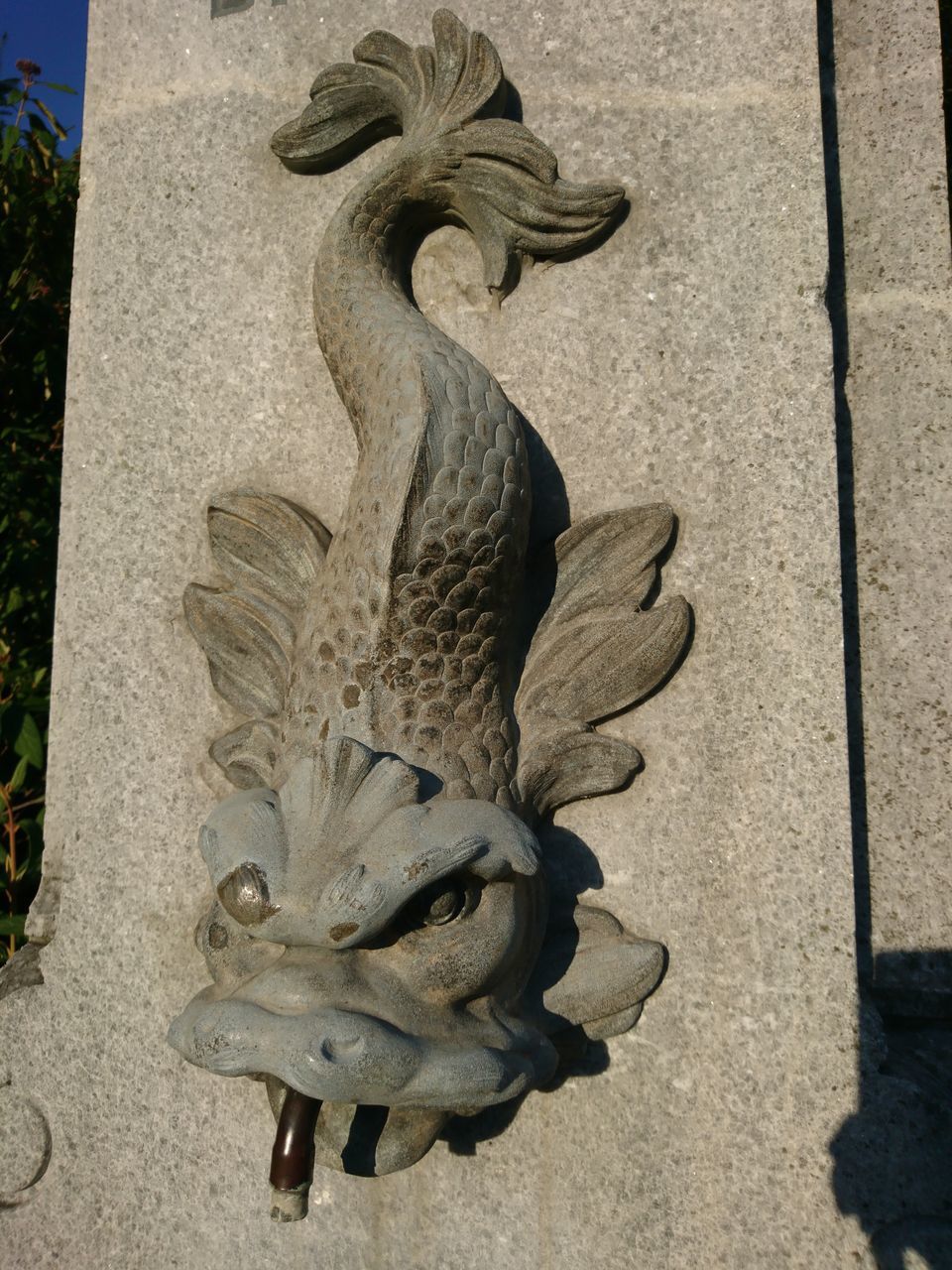 statue, sculpture, no people, day, outdoors, close-up, nature