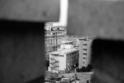 High angle view of residential building