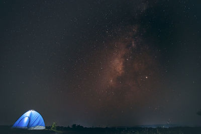 Low angle view of star field against sky at night