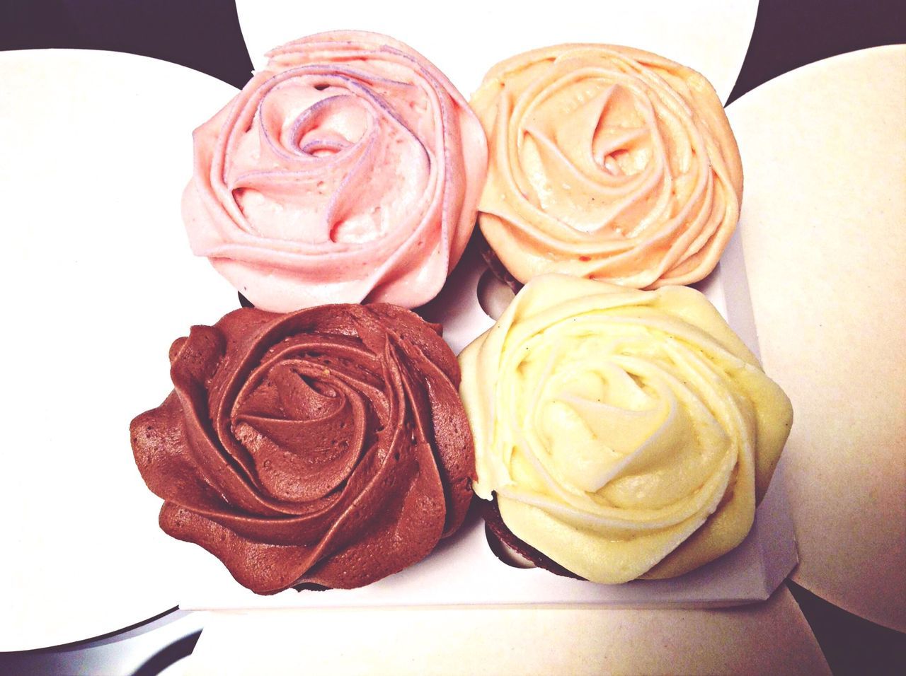 Petal cupcakes