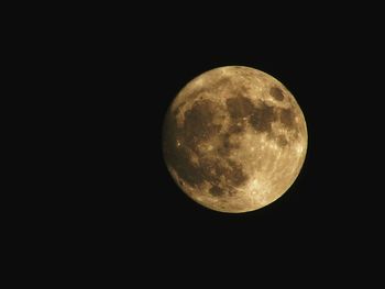 Close-up of moon against sky at night