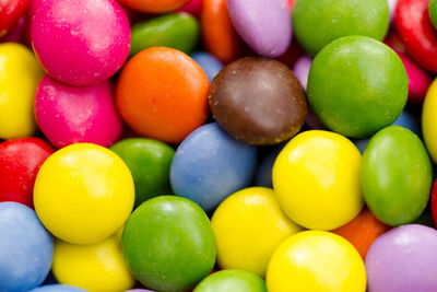 Full frame shot of colorful candies