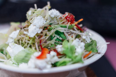 Close-up of salad in plate