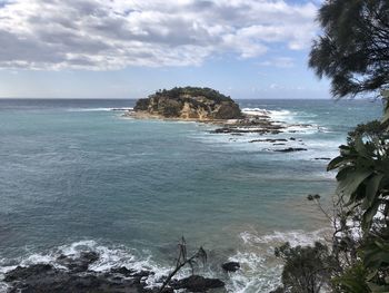 Scenic view of sea against sky