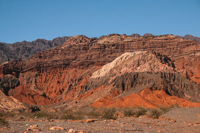 Colorful mountains arid landscape