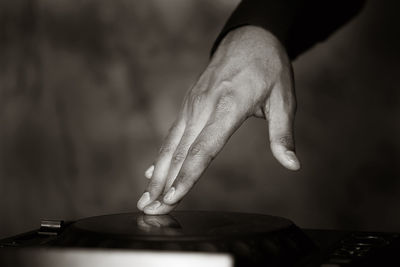 Close-up of cropped object