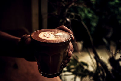 Close-up of coffee on table