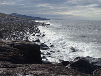 Scenic view of sea against sky