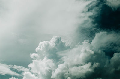 Low angle view of clouds in sky