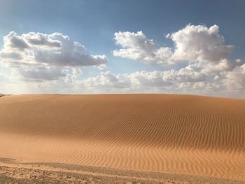 Scenic view of desert against sky