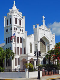 Low angle view of church