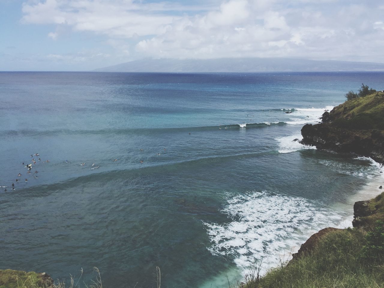 water, sea, horizon over water, tranquil scene, sky, scenics, tranquility, beauty in nature, nature, beach, idyllic, cloud - sky, shore, seascape, day, cloud, wave, remote, no people, coastline