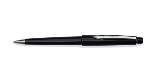 High angle view of pen against white background